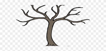 Tree Branch Art Aspiration With 3 Branches Clip At - Bare Tree Clip Art