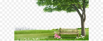 Tree Chair - Grass tree background material 