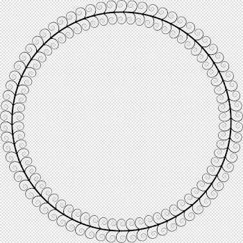 Tree circle banner black and white library - RR collections