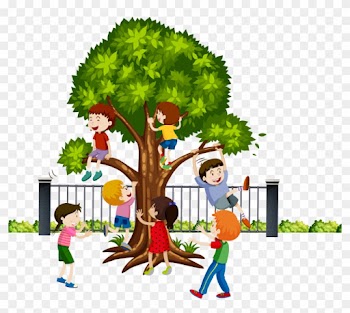 Tree Climbing Monkey Clip Art - Kids Climbing Trees Clip Art