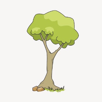 Tree clipart, botanical cartoon illustration | Free Vector - rawpixel