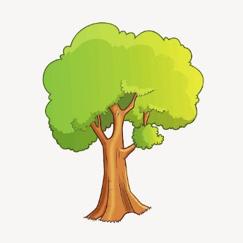Tree clipart, botanical cartoon illustration | Free Vector - rawpixel