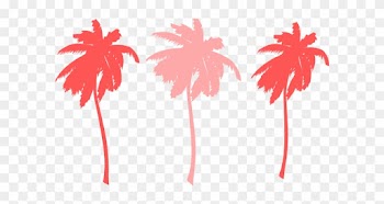 Tree Clipart Pink Palm - Tree Clipart Pink Palm