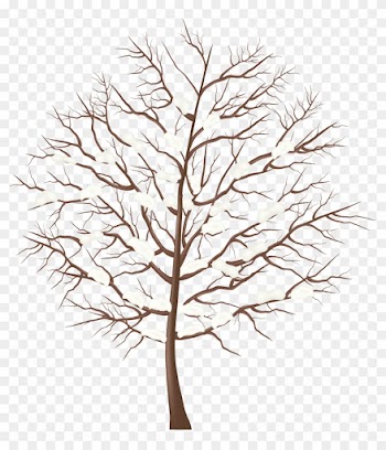 Tree Clipart Winter - Winter Tree Transparent