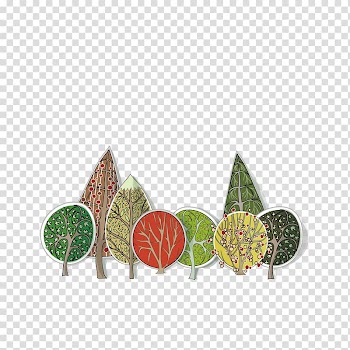 Tree , color tree decoration transparent background PNG clipart