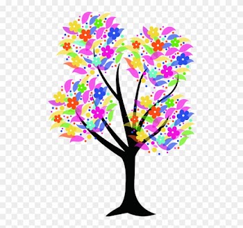 Tree Drawing With Color Png