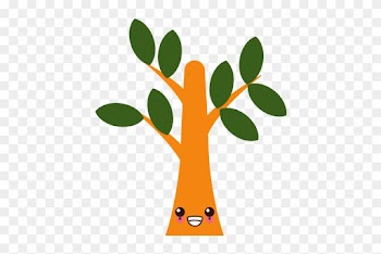 Tree Eco Symbol Kawaii Cartoon - Tree Kawaii