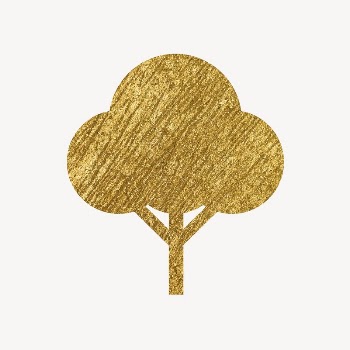 Tree, environment gold icon, glittery | Free Icons - rawpixel