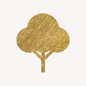 Tree, environment gold icon, glittery | Free Icons - rawpixel