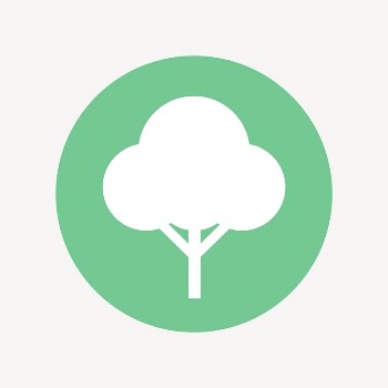 Tree, environment icon badge, flat | Free Icons - rawpixel