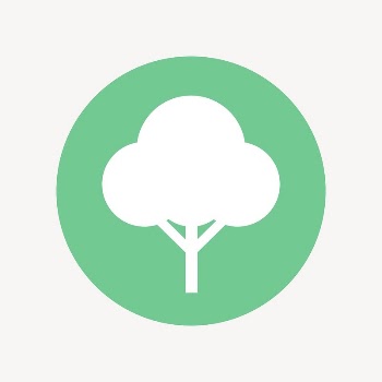 Tree, environment icon badge, flat | Free Icons - rawpixel