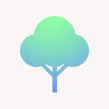 Tree, environment icon, gradient design | Free Icons - rawpixel