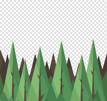 Tree Euclidean Triangle Green, forest transparent background PNG clipart