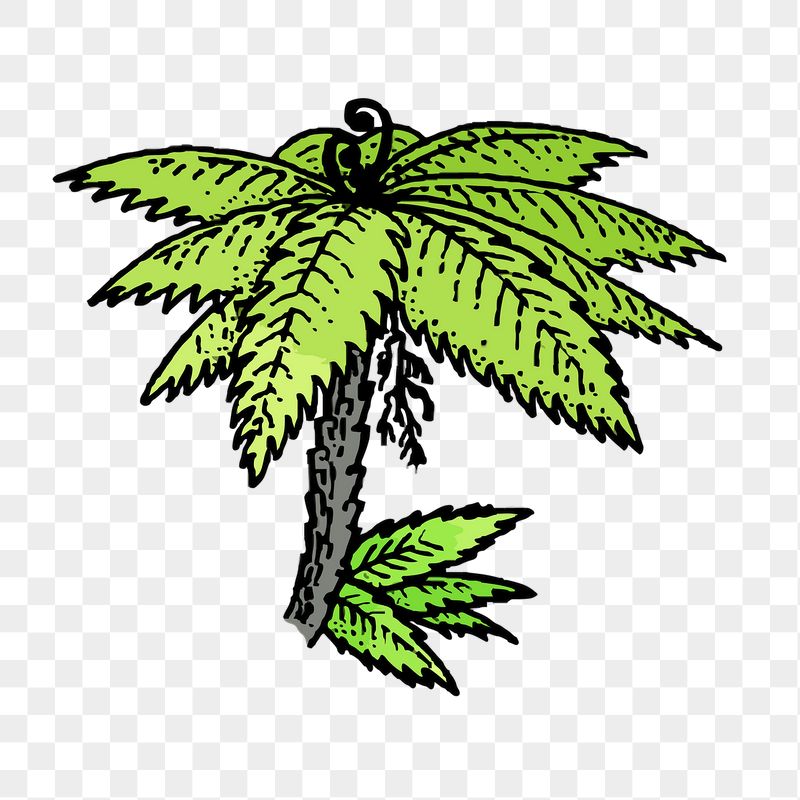 Tree fern png sticker, vintage | Free PNG - rawpixel
