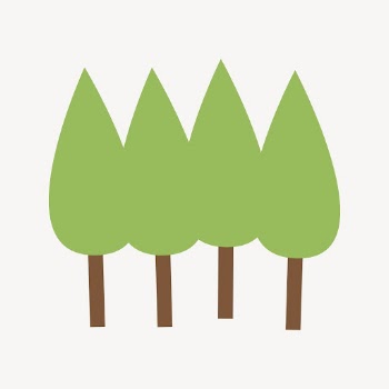 Tree forest clipart, botanical illustration | Free Vector - rawpixel