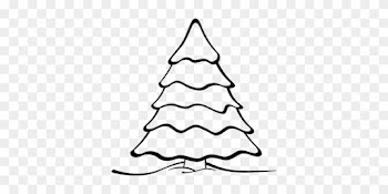 Tree, Forest, Nature, Landscape - Christmas Tree Coloring Pages
