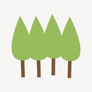 Tree forest sticker, botanical illustration | Free PSD - rawpixel