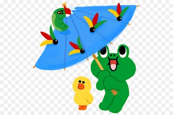 Tree frog LINE ub77cuc778ud504ub80cuc988 New Year - Cartoon frog 