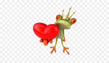 Tree frog Valentine's Day Desktop Wallpaper - cartoon frog 