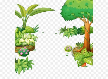Tree Gardening Illustration - Vector Forest Park 
