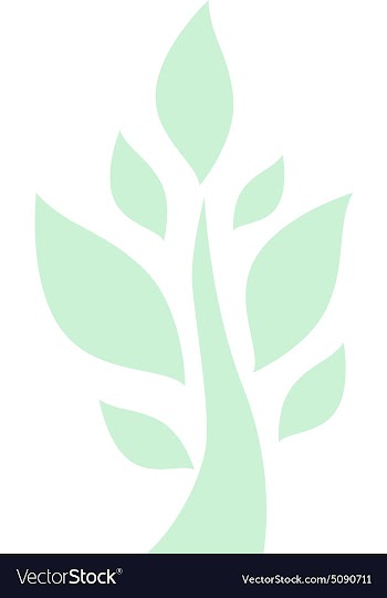 Tree green background eps10 vector image