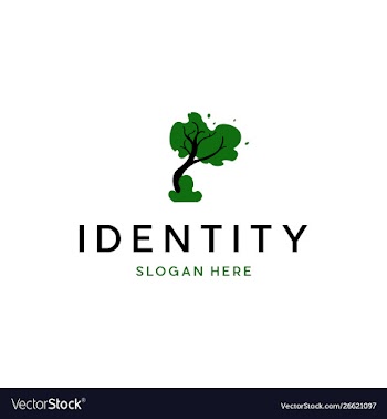 Tree growth logo design vector image