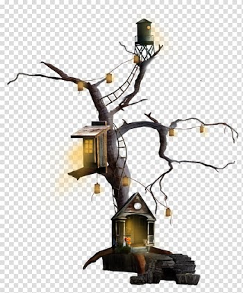 Tree Halloween , tree transparent background PNG clipart