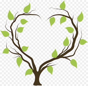 Tree Heart Branch Clip art - love tree 