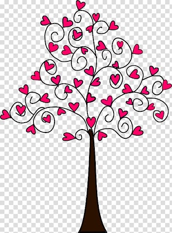Tree Heart Drawing , love tree transparent background PNG clipart