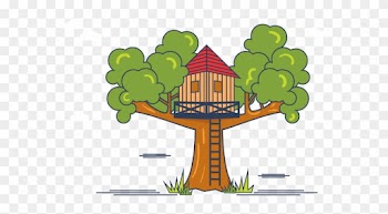 Tree House Euclidean Vector - House
