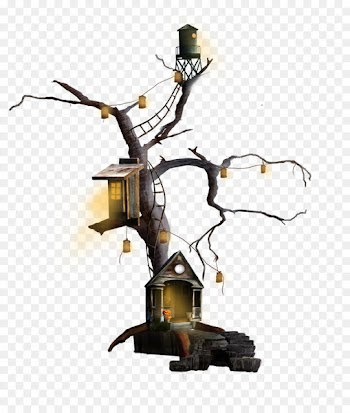 Tree house Halloween Clip art - rat 