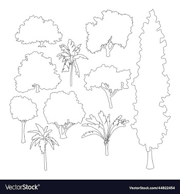 tree icon set
