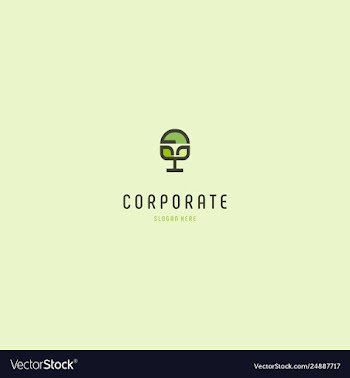 Tree line ecology creative business logo design vector image