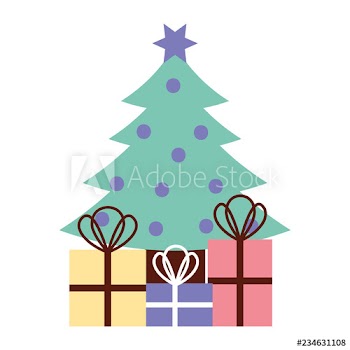 tree merry christmas card