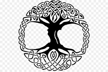 Tree Of Life, Cdr, Celtic Knot, Line Art, Blackandwhite PNG