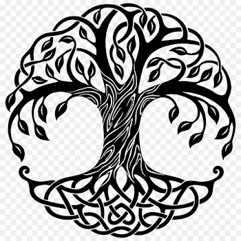 Tree of life Drawing - Celtic Style 