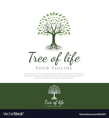 tree of life logo design root treegreen plant