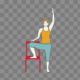 Tree Pose Foot Chair Yoga (Vrksasana Foot Chair) | Yoga Sequences ...