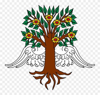 Tree Roots Cliparts 13, Buy Clip Art - Wings And Tree