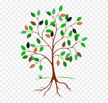 Tree Roots Cliparts 2, Buy Clip Art - Colorful Tree Clipart