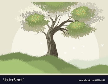 Tree scene vector image