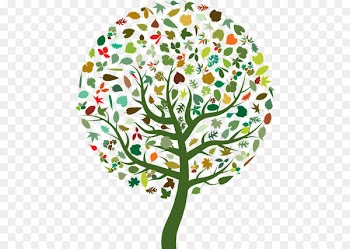 Tree Silhouette Abstract art Clip art - Colorful tree 