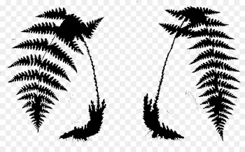 Tree Silhouette Font Leaf -  