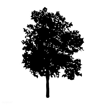 Tree silhouette on white background | Free stock vector - 488640