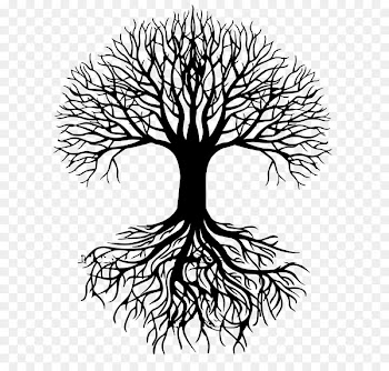 Tree Silhouette Root Clip art - vitality clipart 