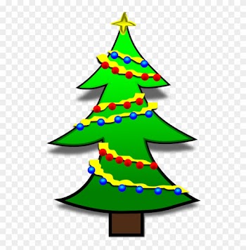 Tree Silhouettes Clip Art Christmas 005 Clip Art - Happy Holidays Frame Png
