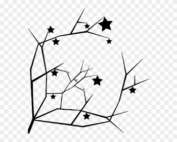 Tree Stars Silhouette