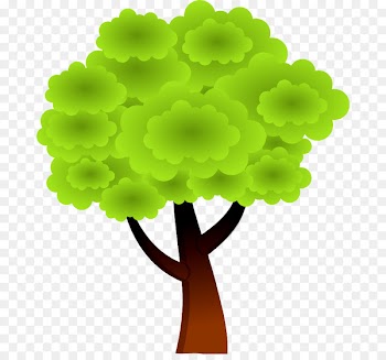 Tree Stencil Pattern cardboard Crown - tree 