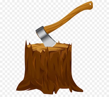 Tree stump Axe Clip art - Tree Stump with Axe Clipart PNG Image 