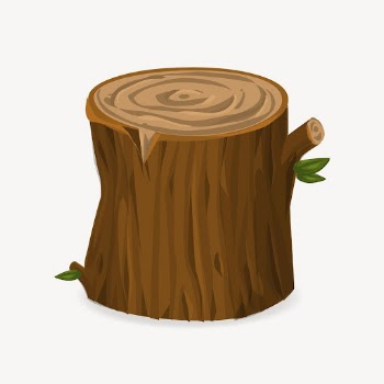 Tree stump cartoon sticker, wood | Free PSD - rawpixel
